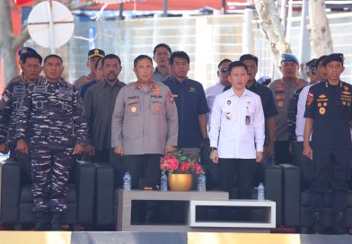 KAPOLDA KEPRI HADIRI PENUTUPAN OPERASI LAUT TERPADU DAN LAUNCHING SATGAS PEMBERANTASAN PENYELUNDUPAN
