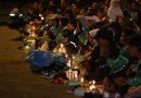 KAPOLDA KEPRI HADIRI DOA BERSAMA DAN NYALA LILIN UNTUK DUA DRIVER OJOL YANG GUGUR