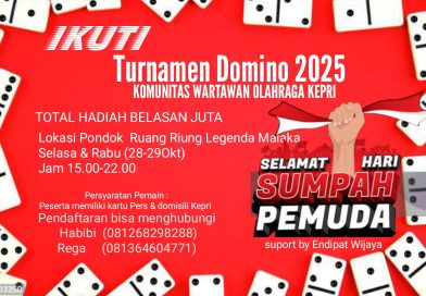 Sambut Sumpah Pemuda, Wartawan Kepri Tantang Adu Strategi di Turnamen Domino 2025 – Gratis & Berhadiah Belasan Juta!