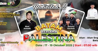 Batam Bergejolak untuk Palestina! Ansar Ahmad & Amsakar Achmad Hadiri Aksi Akbar BBP Jilid 5