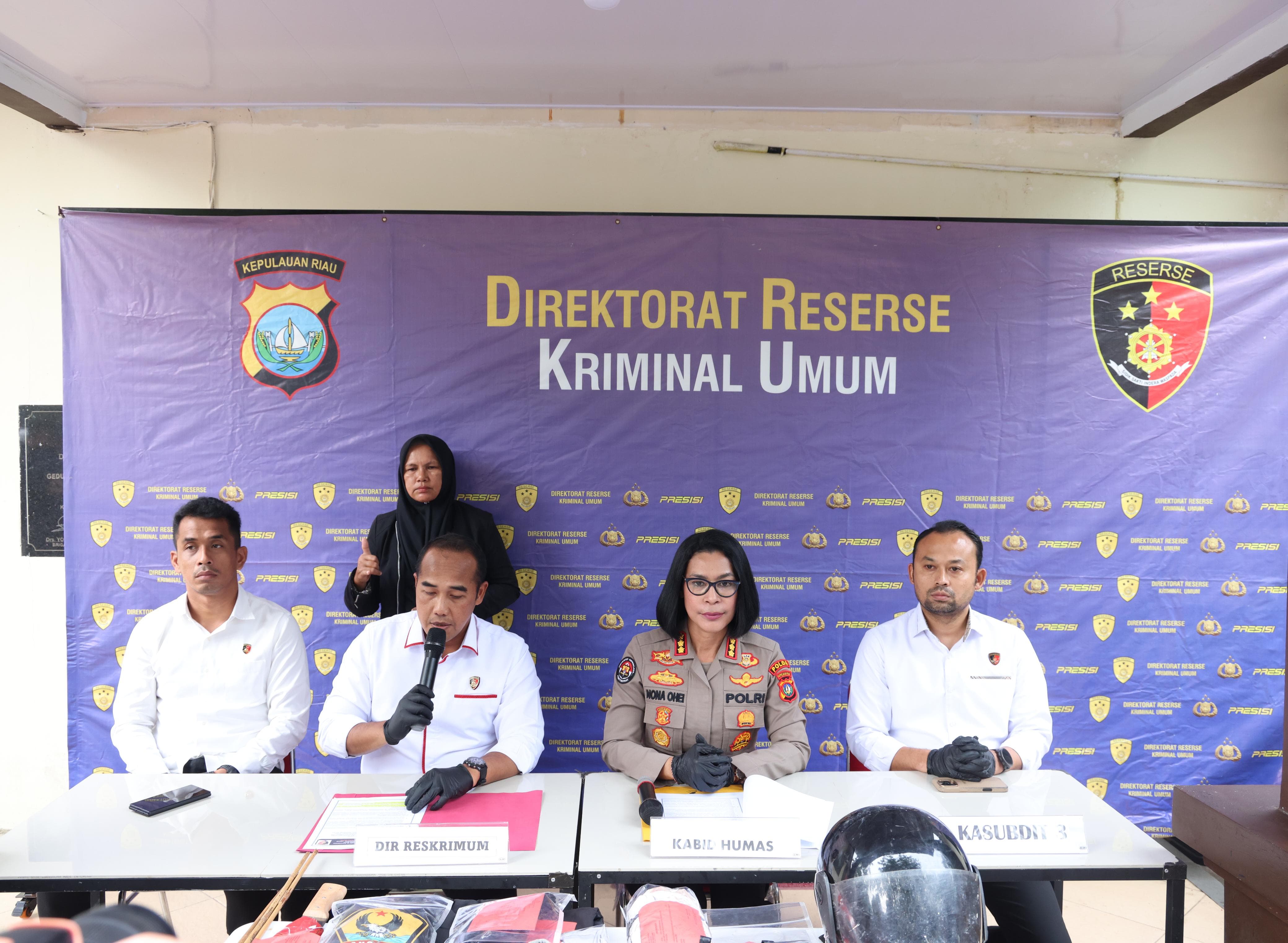 BENTROKAN DI SETOKOK, POLDA KEPRI TETAPKAN TIGA TERSANGKA